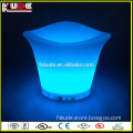 Wholesale PE Plastic Rechargeable light up led ice bucket/large ice bucket for champagne